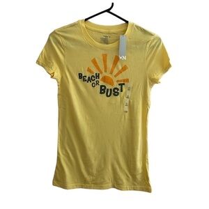 NWT OLDNAVY SUMMER YELLOW SHIRT SIZE SMALL 1A​​​​​​​​